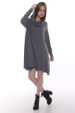 NGT- Hoody Dress S-08  Colors: Greymelange - Sizes: S-M-L-XL